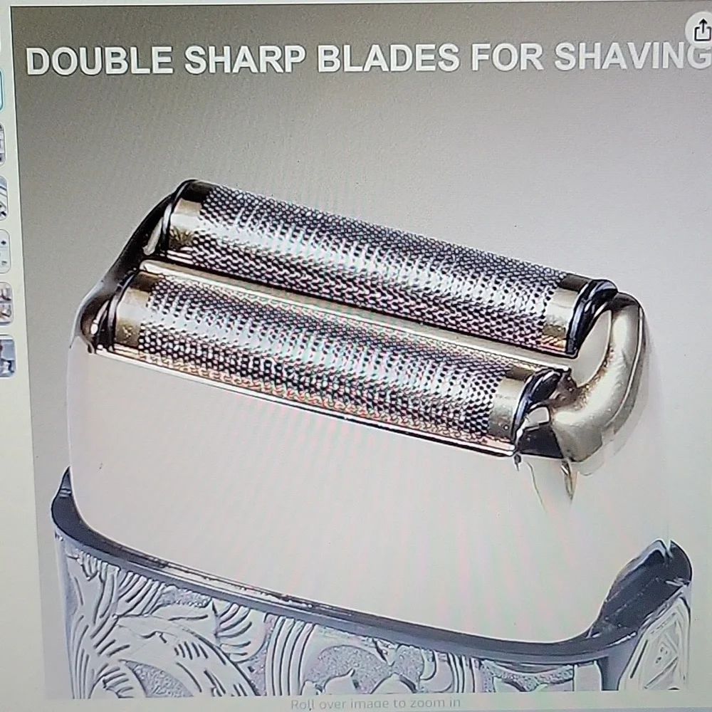 Ufree Titanium Double Foil shaver electric razor 3 speed close shave LED NEW
